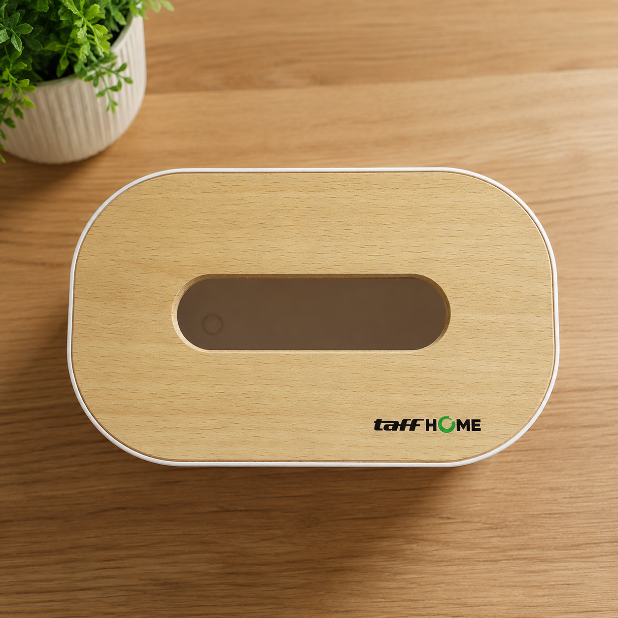 Gambar produk TaffHOME Kotak Tisu Kayu Multifungsi Wooden Tissue Box 21x13x7.5cm - ZJ35 - 1