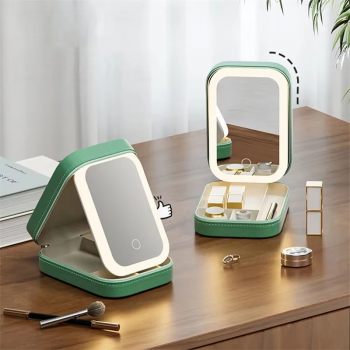 Gambar produk SNUGUG Tas Kosmetik Make Up Travel Organizer Bag with LED Mirror - S-0H