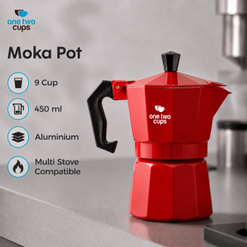 One Two Cups Moka Pot Teko Kopi Espresso Coffee Maker Stovetop - L55