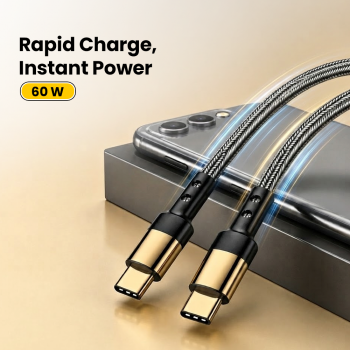 Gambar produk ILANO Kabel Data USB Type C Multifungsi Fast Charging 3A 60W 1.2M - ILC3 - 1