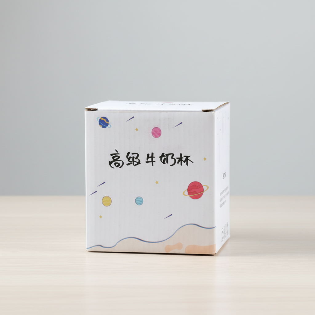 Gambar produk Taiyanghua Cangkir Kopi Kaca Tahan Panas Sunflower Line Mug 325ml - A1 - Kemasan