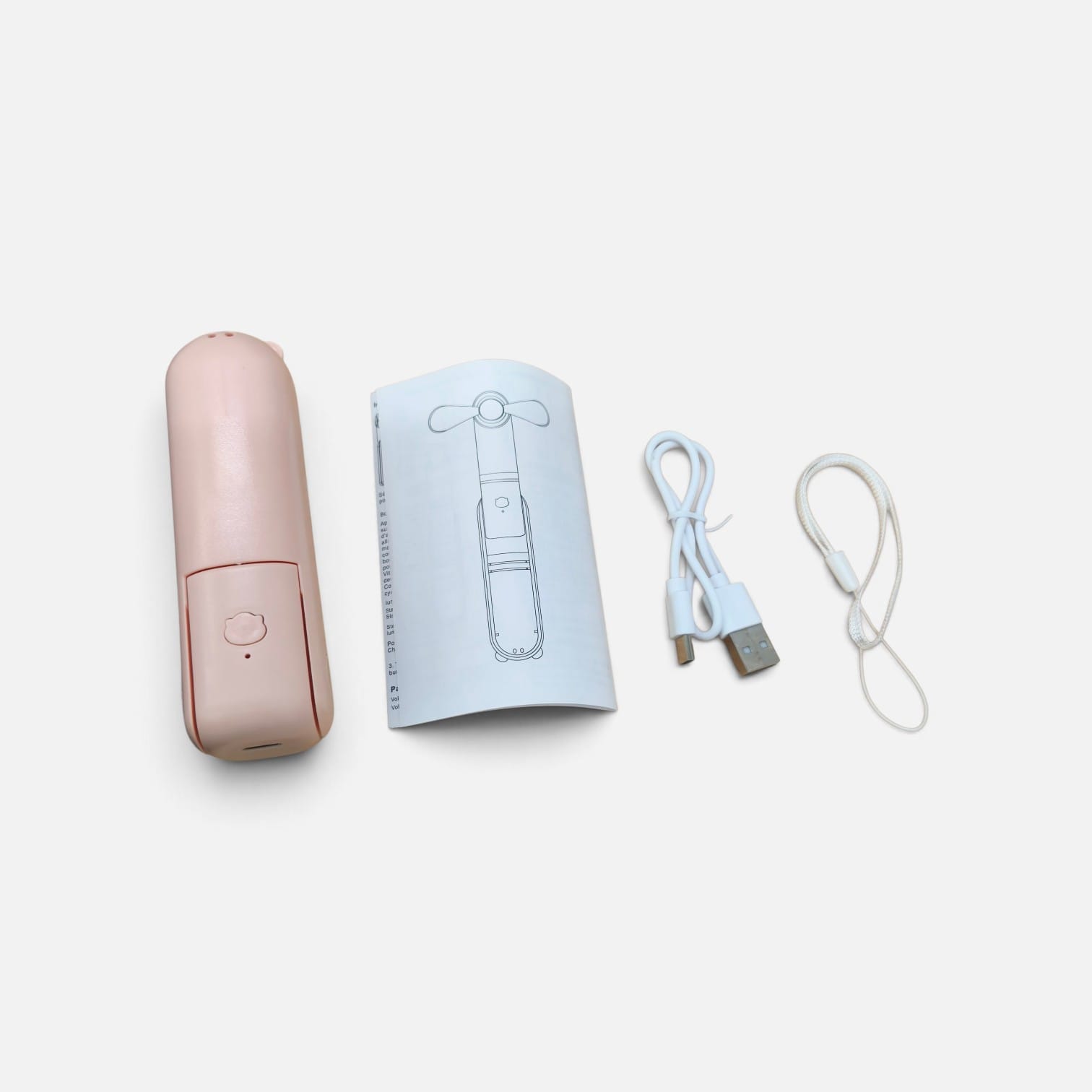 Gambar produk ZUZUO Kipas Angin Portable Genggam 3 Speed Mini Fan Folding 2000mAh - RY-2023 - 8