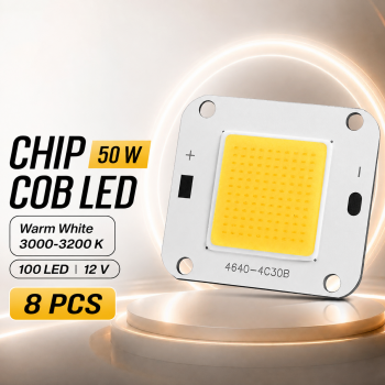 Ovicart Chip LED Lampu COB Floodlight Spotlight 12V 50W 8 PCS - COB4640-DC12-50