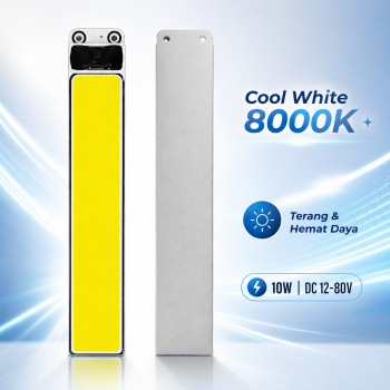 TaffLED Chip LED Lampu COB Interior Mobil Cool White 8000K 12-80V 10W - COB37297-DC80-10