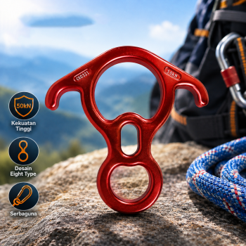 Gambar produk PRO Karabiner Gantungan Carabiner Panjat Tebing Eight Type Oval 50kN - Y50 - 2