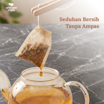 Gambar produk One Two Cups Kantong Teh Celup Kain Saringan Tea Bag Disposable 100PCS 5.5x7cm - M100 - 1