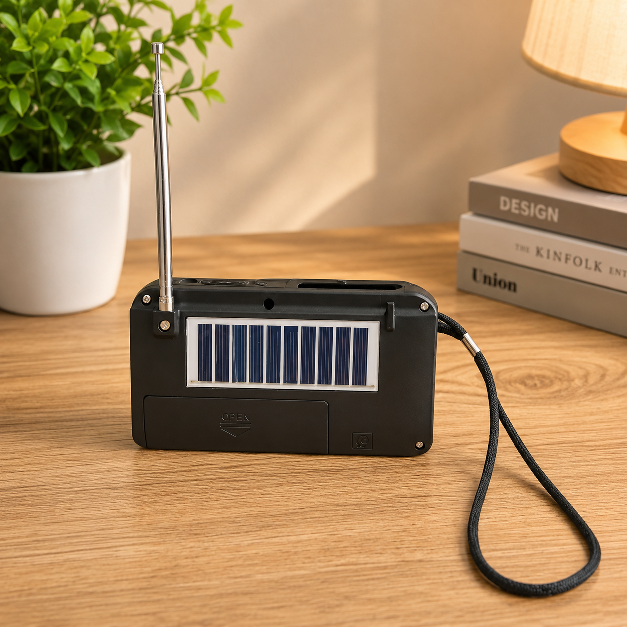 Gambar produk TGK Portable Pocket Radio FM Bluetooth Solar Rechargeable 1200mAh - TG-2302-S - 3