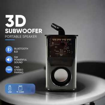 WINJOIN Speaker Bluetooth Portable 3D Subwoofer TWS USB TF Card 5W - K08