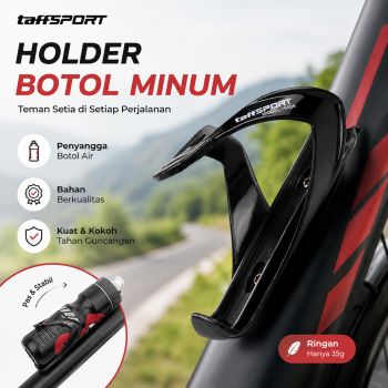Gambar produk TaffSPORT Holder Botol Minum Sepeda Adjustable Bike Bottle Cage - 16006