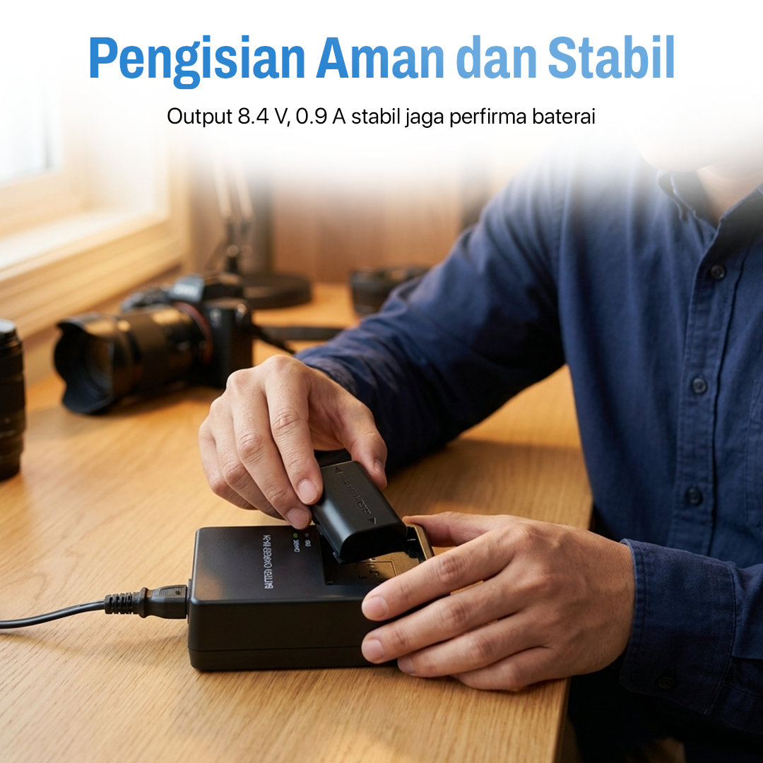 Gambar produk BRDRC Charger Baterai Kamera MH-24 for Nikon P7000 D5100 D5200 D5300 - BR100 - 1