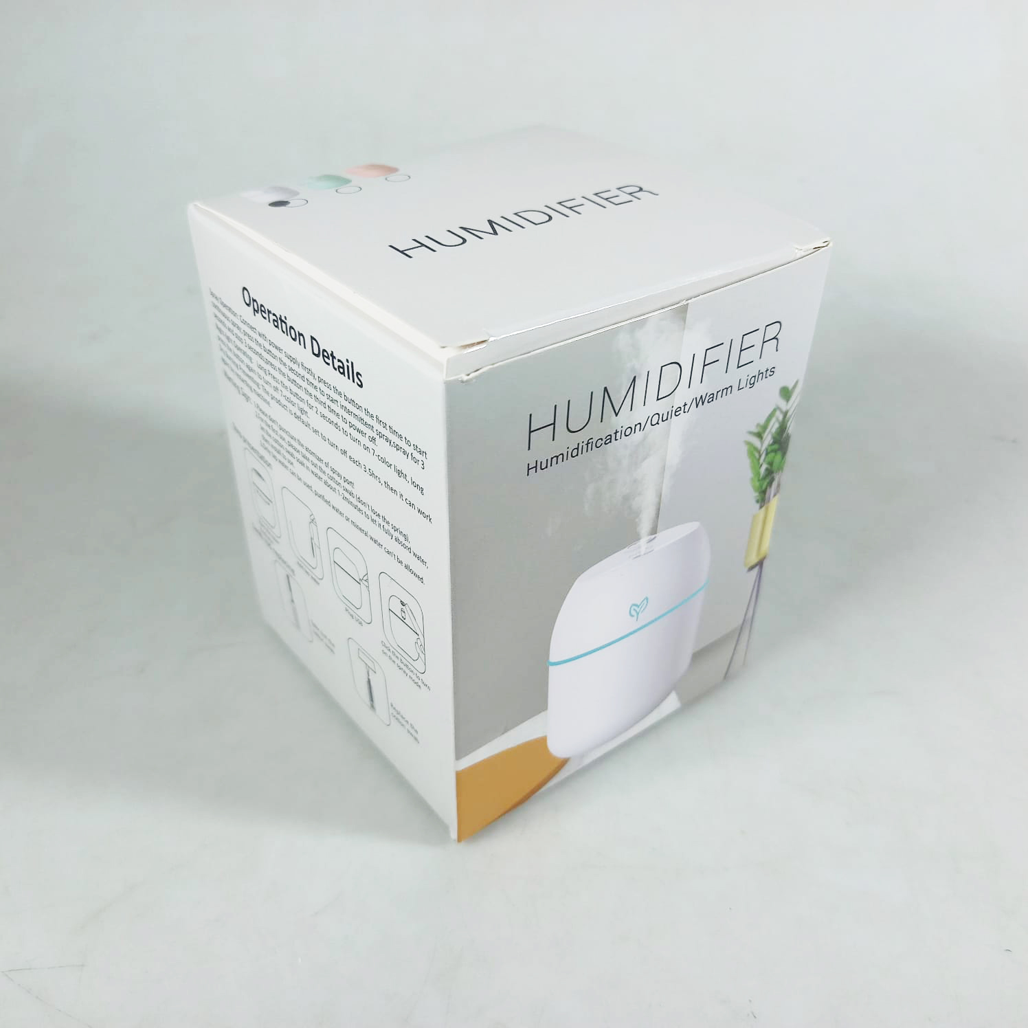 Gambar produk Searide Air Humidifier Mini Car Home Ultrasonic Diffuser 7 Color 220ml - D-01 - Kemasan