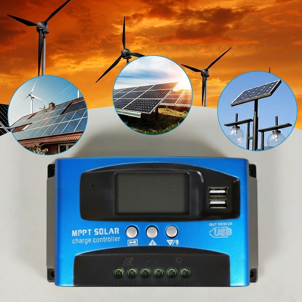 Gambar produk SolaBright MPPT Solar Charger Controller Regulator 2 USB LCD 12/24V 30A - MPS36 - 5
