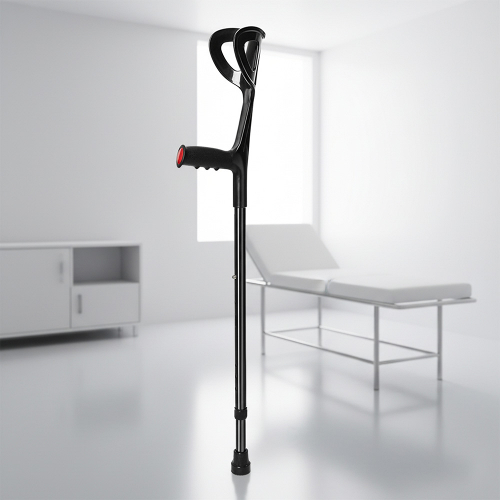 Gambar produk BXA Alat Bantu Tongkat Jalan F Lipat Walking Stick Crutch Adjustable - YC8200E - 1