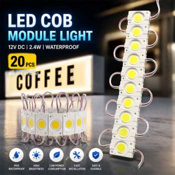 HOSD LED COB Module Light Box Set Waterproof 12V 2.4W 20 PCS - RS-001