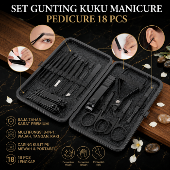 Gambar produk Biutte.co Set Perlengkapan Gunting Kuku Manicure Pedicure Nail Clipper 18 PCS - S0M020