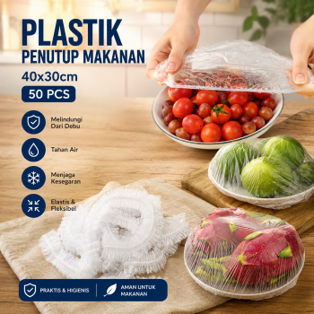 Poliem Plastik Penutup Makanan Fresh Keeping Bags 40x30cm 50 PCS - INU90