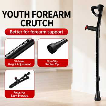 BXA Tongkat Jalan F Lipat Walking Stick Crutch Foldable Adjustable - YC8200E
