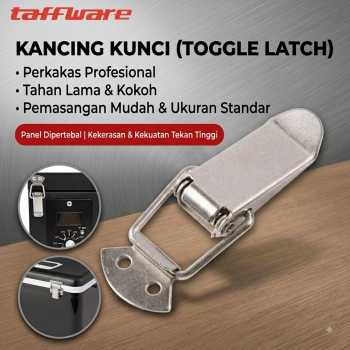 Gambar produk Taffware Kancing Kunci Kaitan Peti Kabinet Spring Lock Loaded Buckle - L103