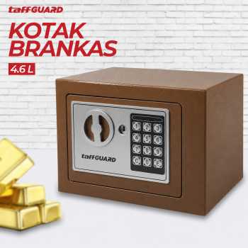TaffGUARD Brankas Digital Kotak Uang Emas Anti Maling 230x170x170mm - EB30