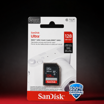 Gambar produk SanDisk Ultra SDHC/XC UHS-I Card Class 10 100MB/s 128GB - SDSDUNR-GN3IN