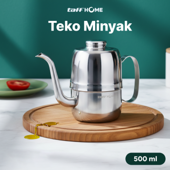 TaffHOME Teko Wadah Minyak Stainless Steel 201 Heat Resistant - SSO14
