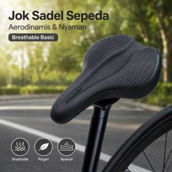 TaffSPORT Jok Sadel Sepeda Bike Saddle Aerodinamis Breathable Basic - YP080