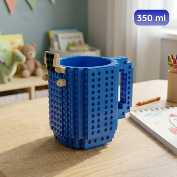 VKTECH Cangkir Minum Anak Block Build-On Brick Toy Mug 350ml - 936SN