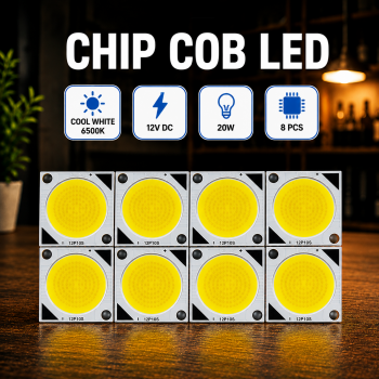 Cobrite Chip LED Lampu COB Floodlight Spotlight Cool White 20W 8 PCS - COB2828-DC12-20