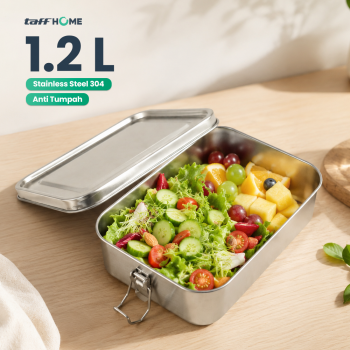 TaffHOME Kotak Makan Anti Tumpah Lunch Bento Box Stainless Steel 304 - UM59