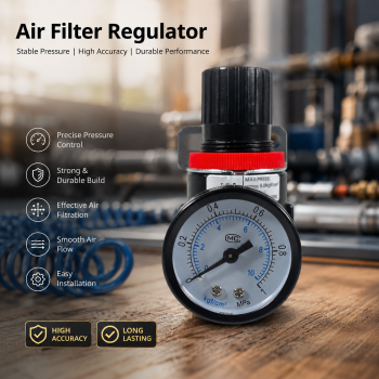 Ruilo Air Regulator Pressure Pengatur Tekanan Kompresor Angin G1/4 - AR-2000