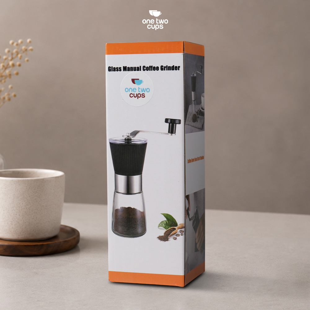 Gambar produk One Two Cups Alat Penggiling Kopi Manual Coffee Grinder 160ml - CF012 - Kemasan