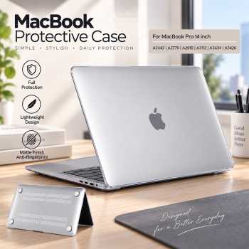 Gambar produk EooCoo Cover Case Macbook Full Protective Case Flat Luxury Mate MacBook Pro 14 Inch - M-05