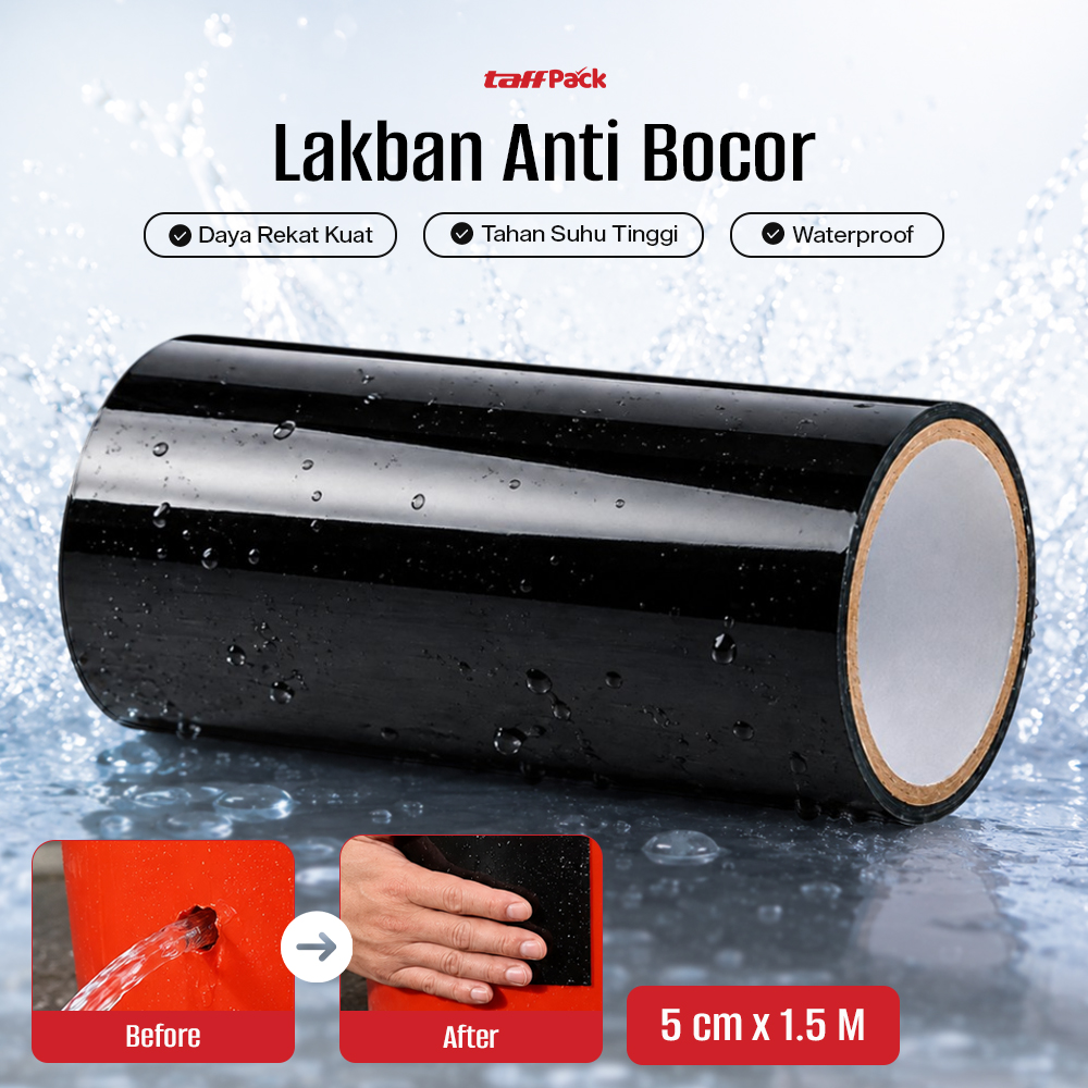 Gambar produk TaffPACK Lakban Anti Bocor Waterproof Super Strong Repair Tape 20cmx1.5M - FL334 - Utama