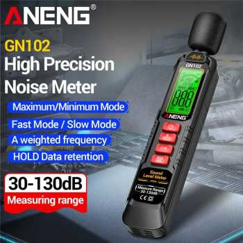 ANENG Sound Noise Level Meter Digital Alat Pengukur Suara 30-130dB - GN102