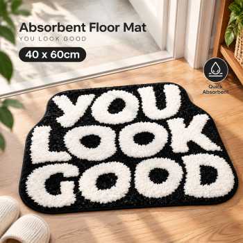 Dye Keset Karpet Lantai Bulu Absorbent You Look Good 40x60cm - TH-03