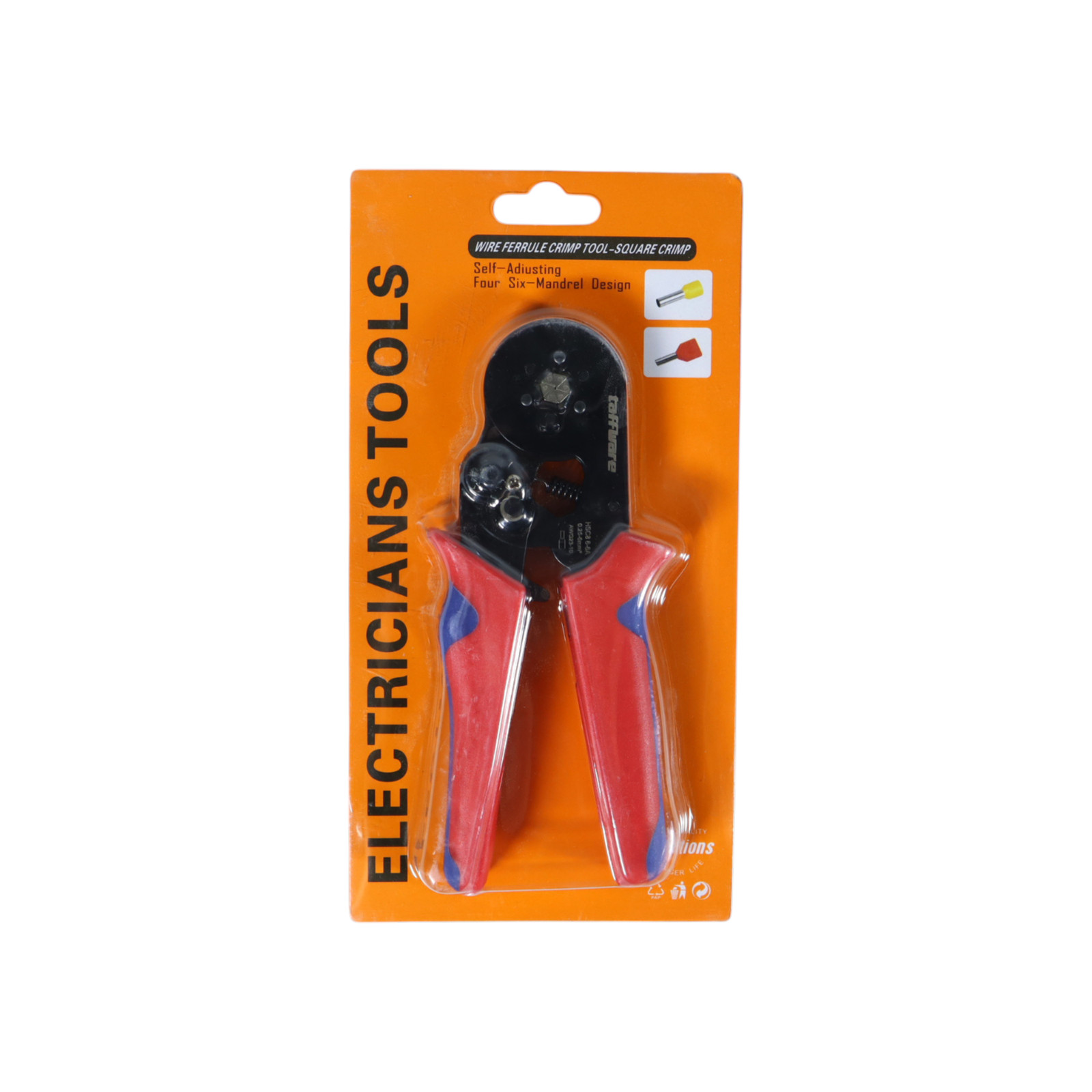 Gambar produk Taffware Tang Wire Crimp Tool Self Adjust Crimping 0.25-6mm2 AWG23-10 - HSC8 6-6A - Kemasan