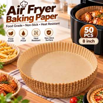 MAGIC Kertas Alas Pizza Paper Coated Air Fryer Baking Disposable 50PCS - OXT-55