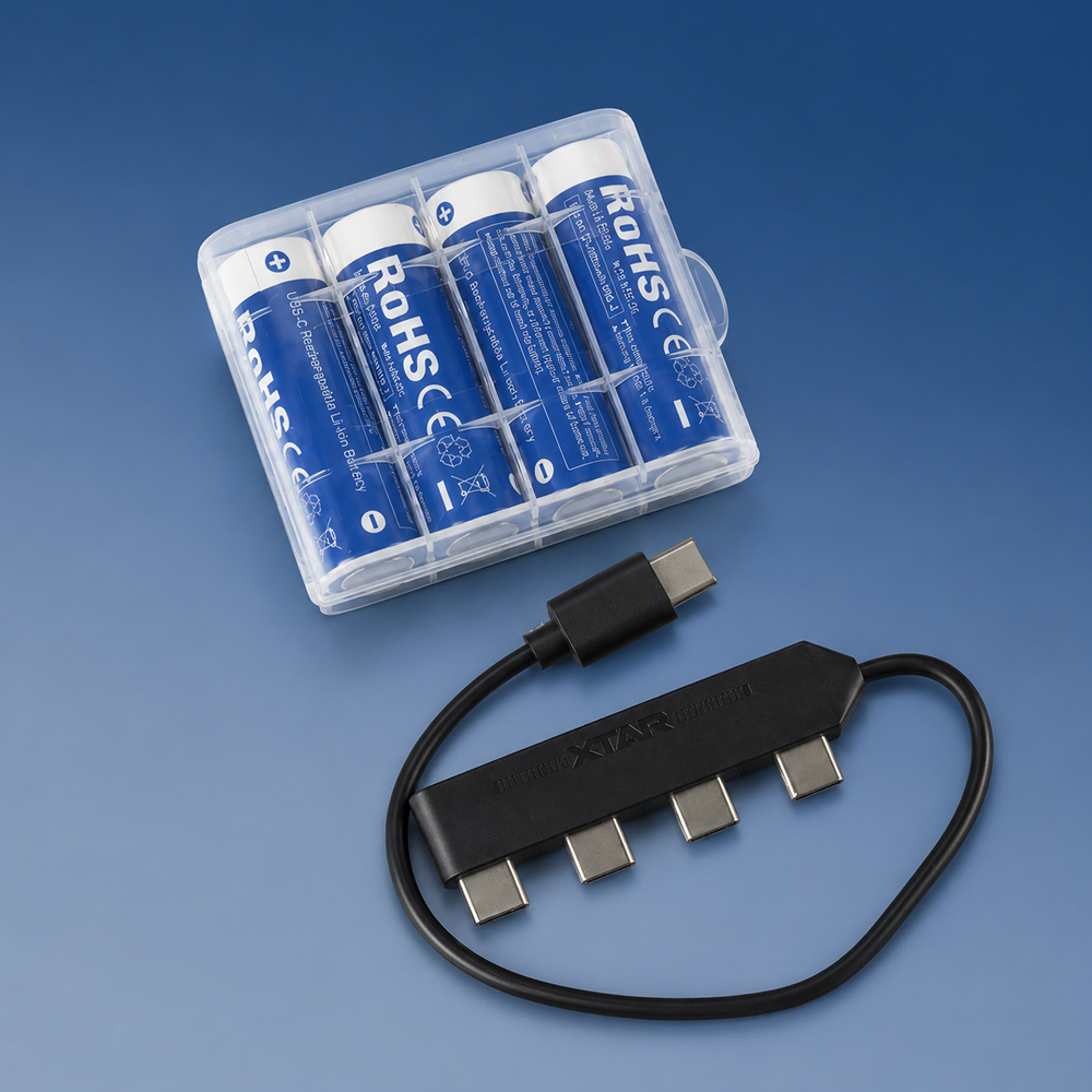 Gambar produk XTAR Baterai Isi Ulang AA Rechargeable Li-Ion Button Top 1.5V 4 PCS 2000mAh - XT-40 - 7