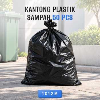 Gambar produk XIANJI Kantong Plastik Sampah Disposable Trash 3 Lining 1x1.2M 50 PCS - X120