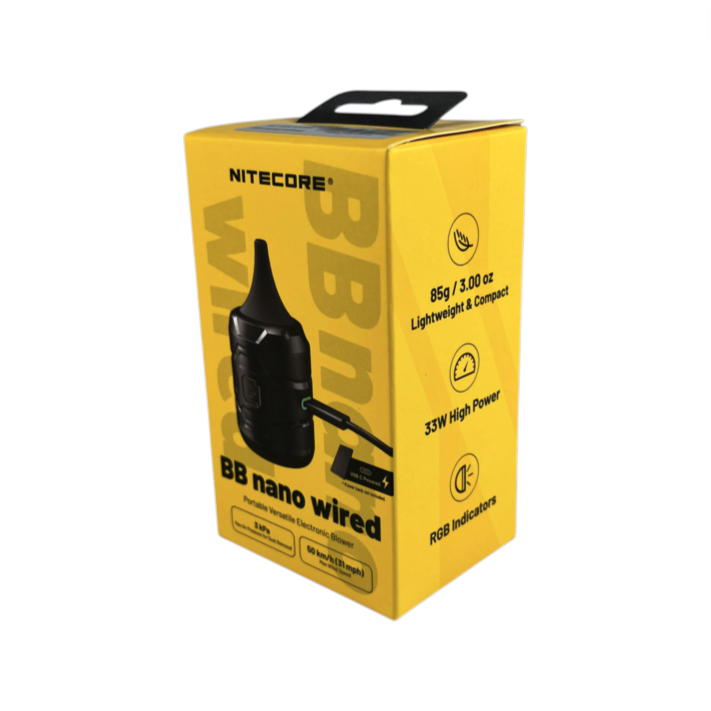 Gambar produk NITECORE Blower Pembersih Debu Elektrik 2in1 Vacuum 40000 RPM 3 kPa - BB Nano Wired - Kemasan