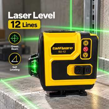 Gambar produk Taffware Laser Level Green Beam 12 Lines Self Leveling Ground and Wall - EU12