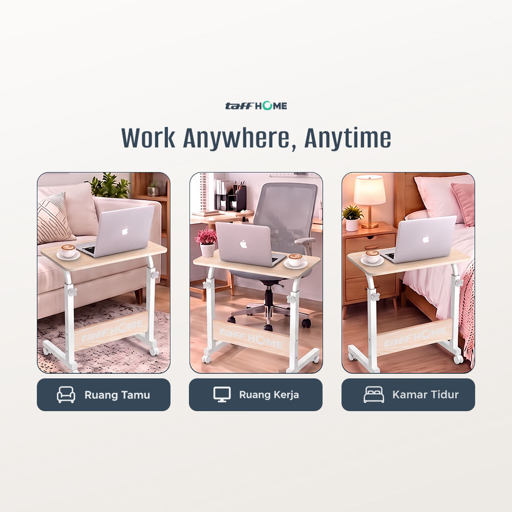 Gambar produk TaffHOME Meja Laptop Adjustable Portable Working Desk 60x40cm - ND02 - 5