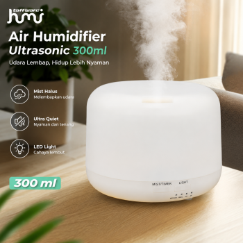 Gambar produk Taffware HUMI Air Humidifier Ultrasonic Diffuser LED 300ml - A770