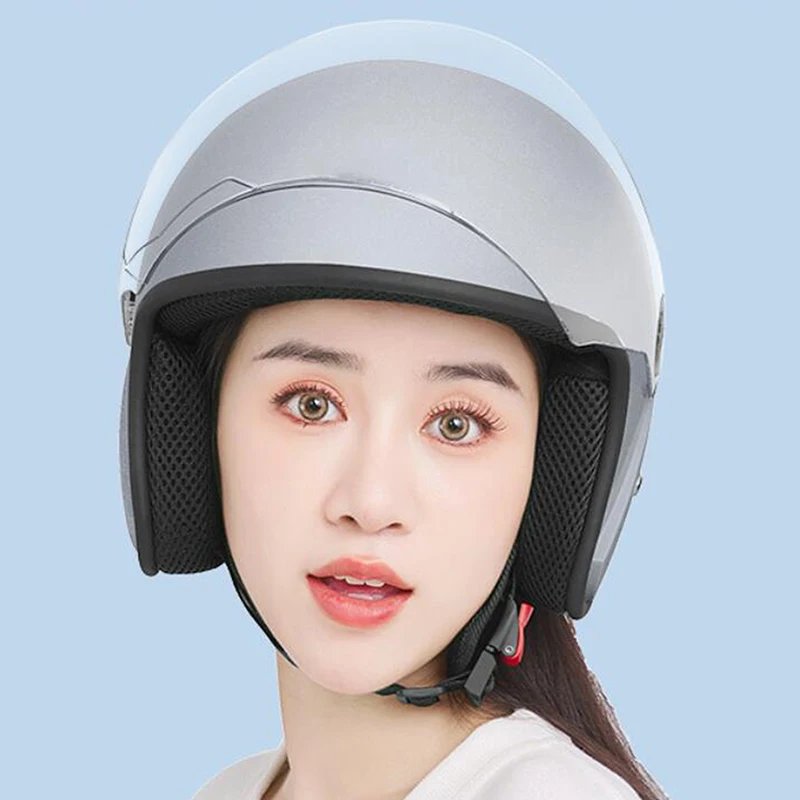 Gambar produk Heabety Helm Skuter Half Face Sport Anti Fog Visor Motocycle Helmet - A560 - 5