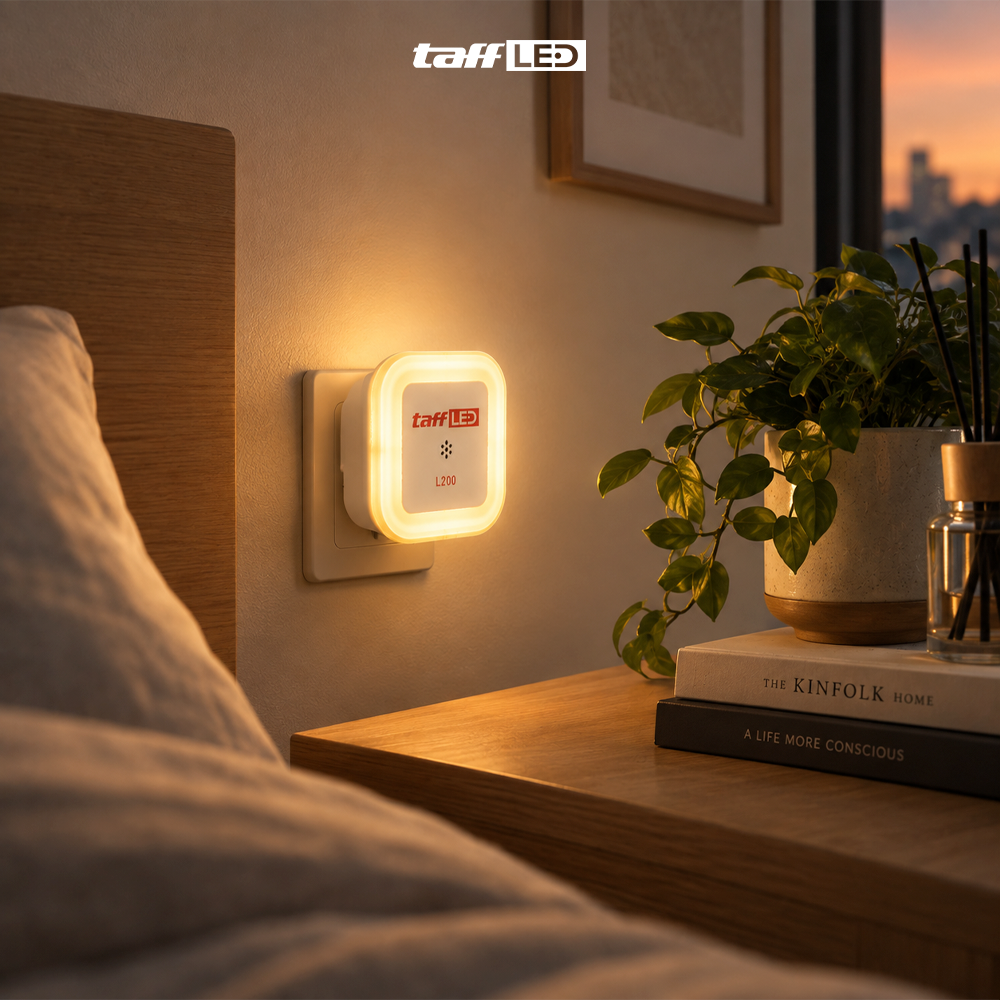 Gambar produk TaffLED Lampu Tidur Minimalis EU Plug Sensor Cahaya Warm White 0.5W - L200 - 6