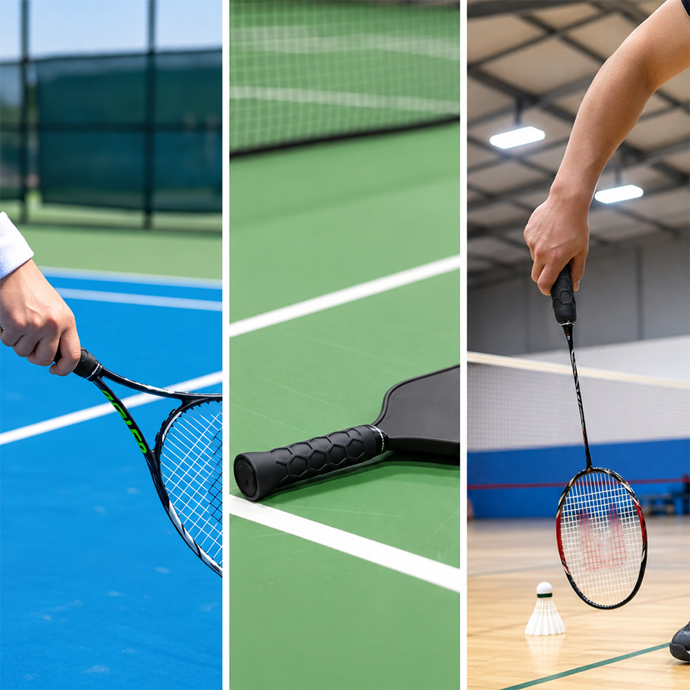 Gambar produk Fib Grip Raket Tennis Badminton Padel Hexacore Absorbing Silicone 13cm - DL-08 - 5