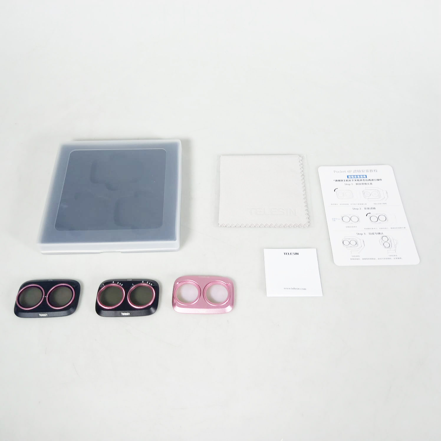 Gambar produk TELESIN Lens Camera Filter DJI Osmo Pocket 4 Pro CPL VND Cool Rose - S5-FLT-86-TDJ - 8