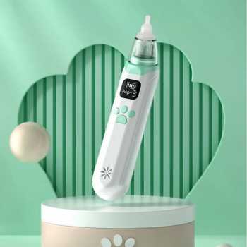 Gambar produk TaffOmicron Baby Nasal Aspirator Electric Nose Cleaner 65kPa 450mAh - KA1001