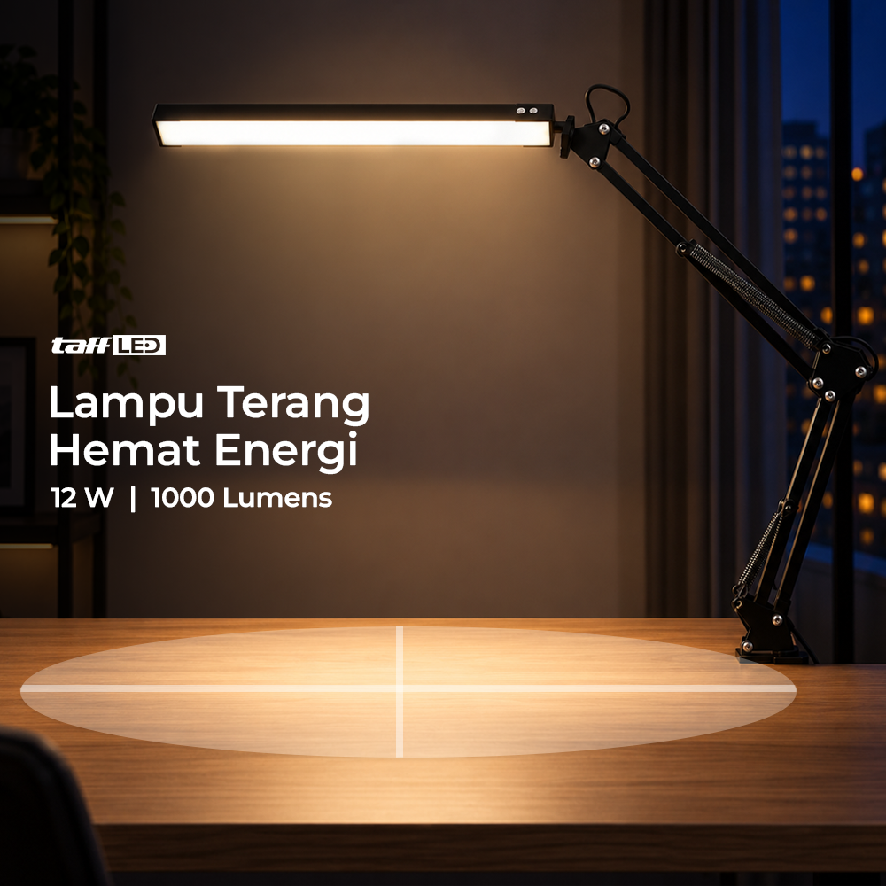 Gambar produk TaffLED Lampu Meja Belajar LED 3 Color 3500-6000K 12W - FX310 - 3