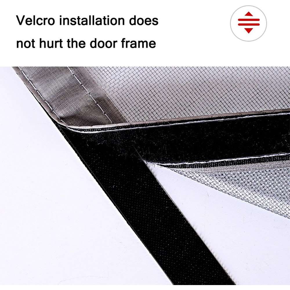 Gambar produk TaffHOME Kasa Nyamuk Jaring Jendela DIY Mosquito Net Mesh Velcro 120x150cm - AW20 - 1